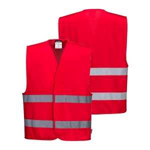 COLETE VERMELHO C/ 2FITAS REFLECT. F474
